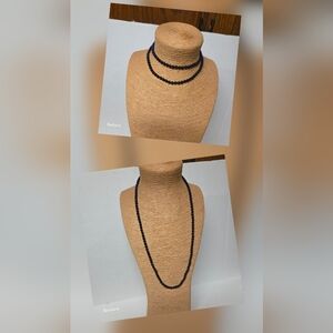 Vintage 60s Single Strand Royal Blue Sodalite Bead Necklace